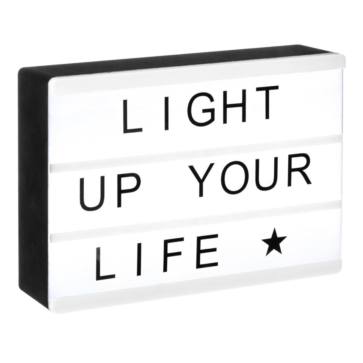 Caja de luz con letras Light Blanco 1