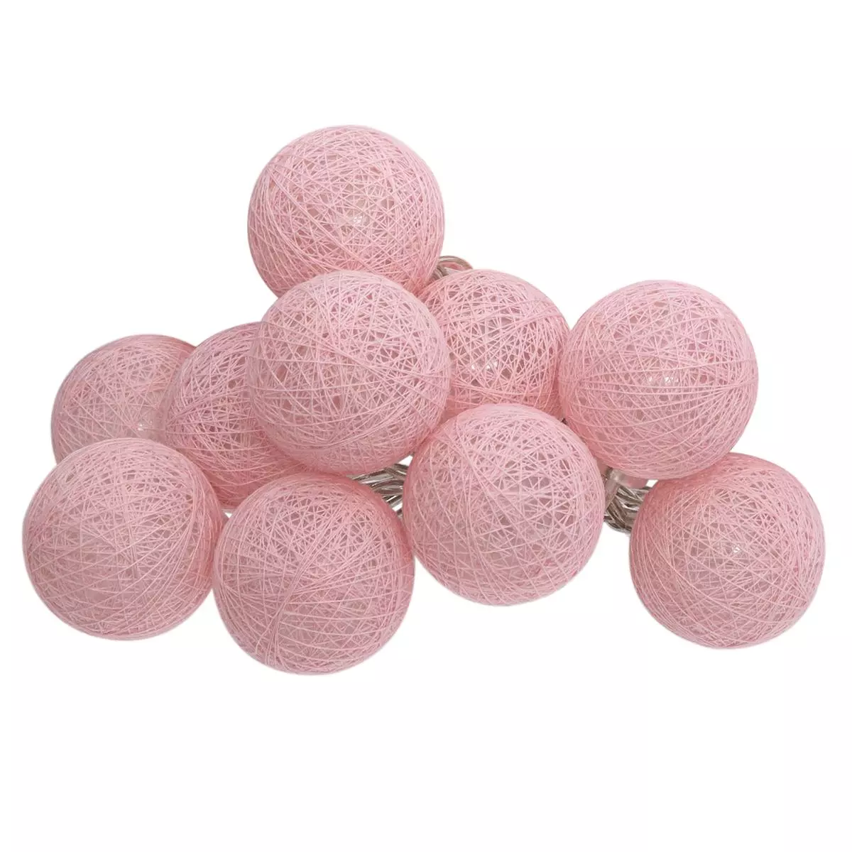 Guirnalda luminosa 10 Bolas Maribel Rosa claro  1