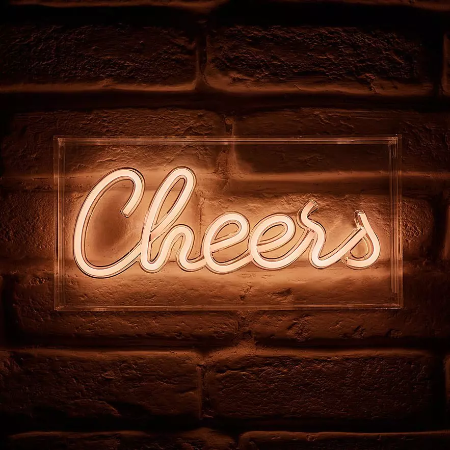 Panel luminoso neón Cheers Blanco USB 1