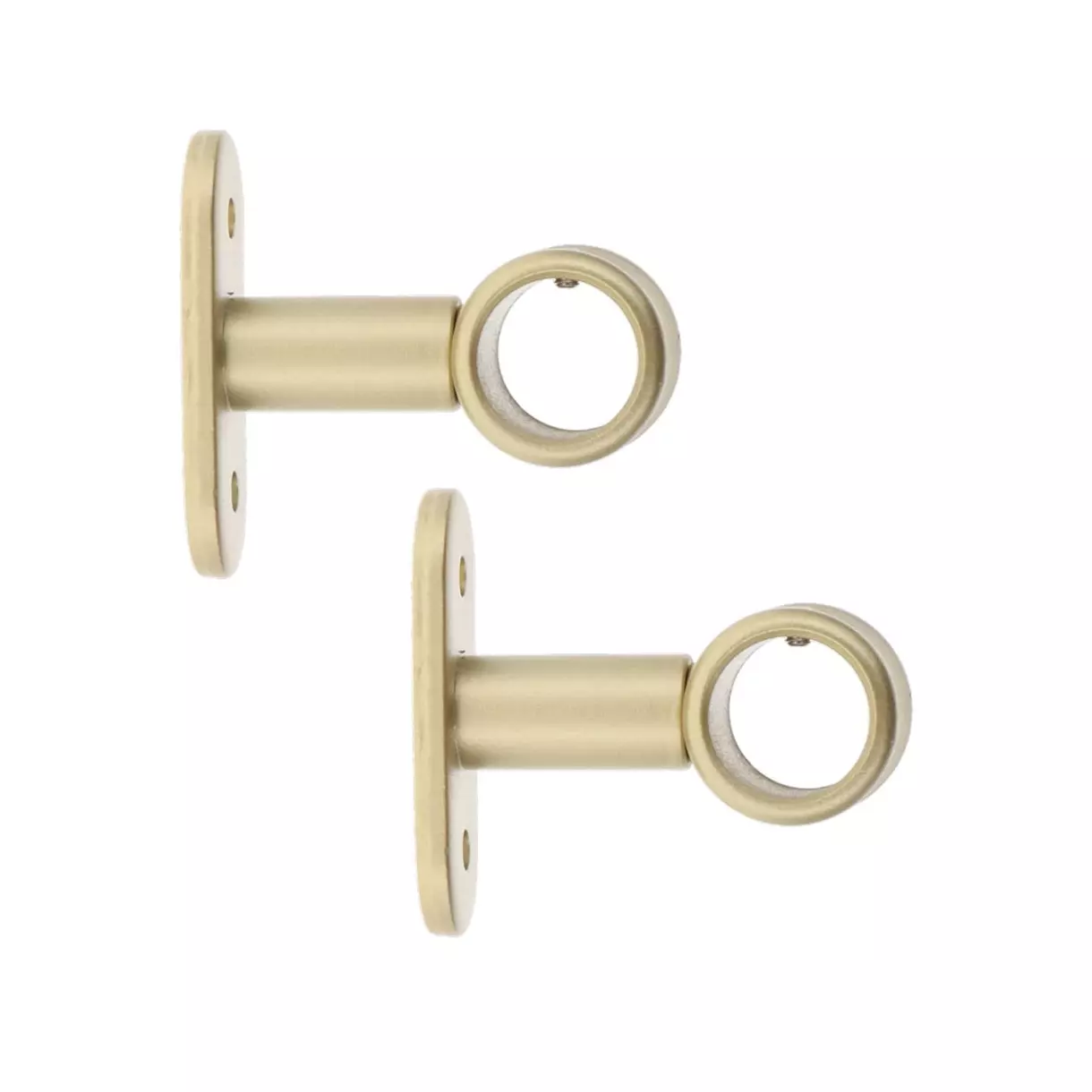 Juego de 2 soportes para barras fijas (L50 / D20 mm) Jim Oro 1