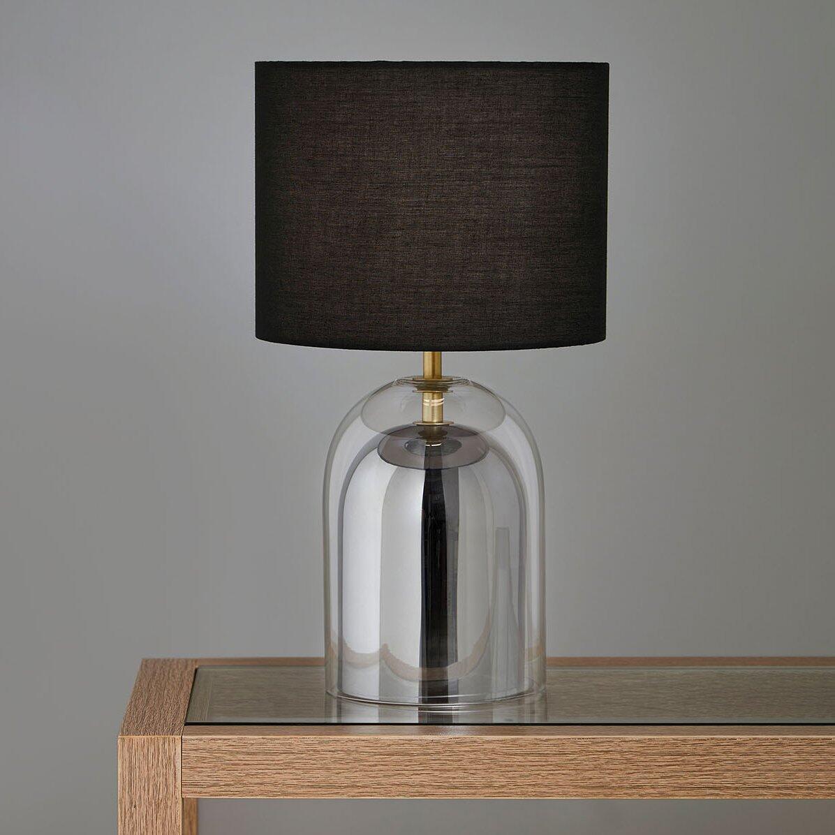 Lámpara de mesa vidrio Dulcia Negro 1