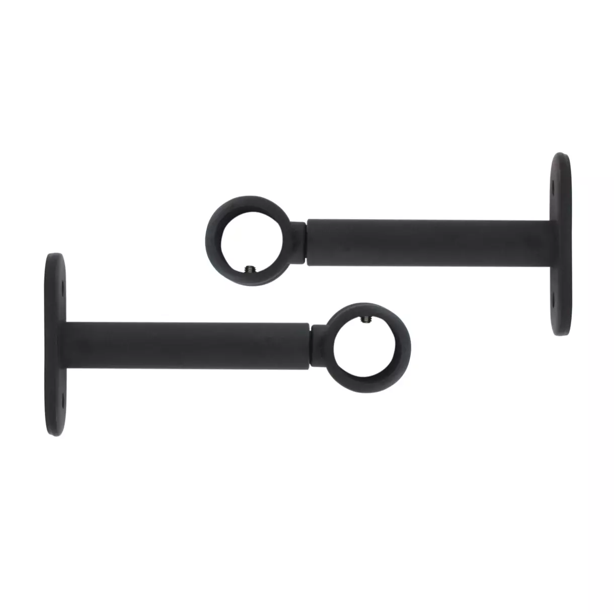 Lot de 2 supports tringles extensibles ( L90 - L150 / D20 mm) Jim Noir mat 1