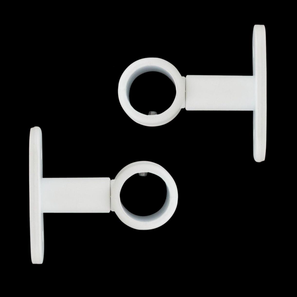 Set di 2 supporti regolabili (L55/L65 cm - Ø20 mm) Bianco opaco 1