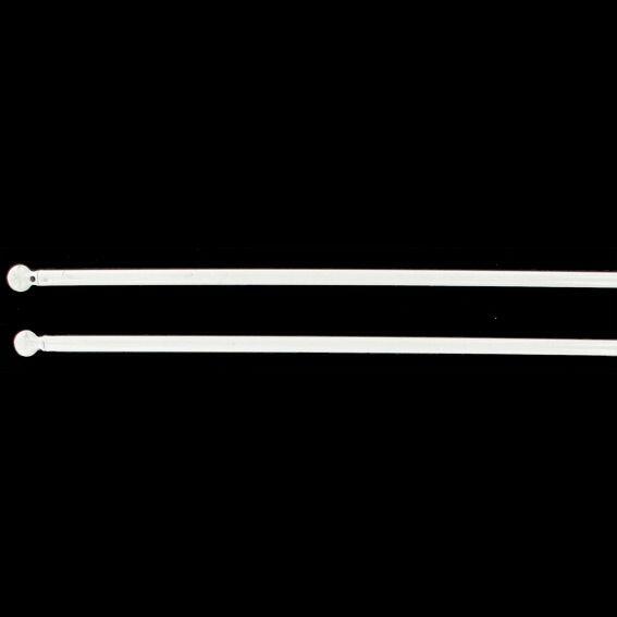 Kit de 2 barras redondas extensibles (40 a 60 cm) Blanco 1