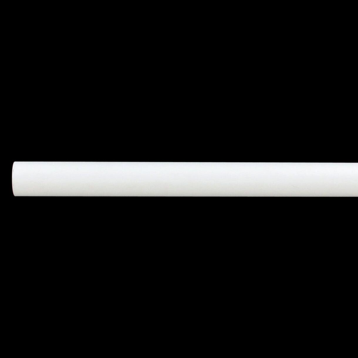 Bastone per tenda in ferro battuto (L200 cm - Ø20 mm) Bianco opaco 1