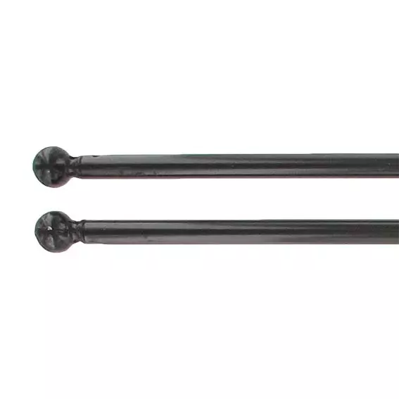 Kit de 2 barras extensibles con puntas redondas  (60 à 80cm) Negro 1
