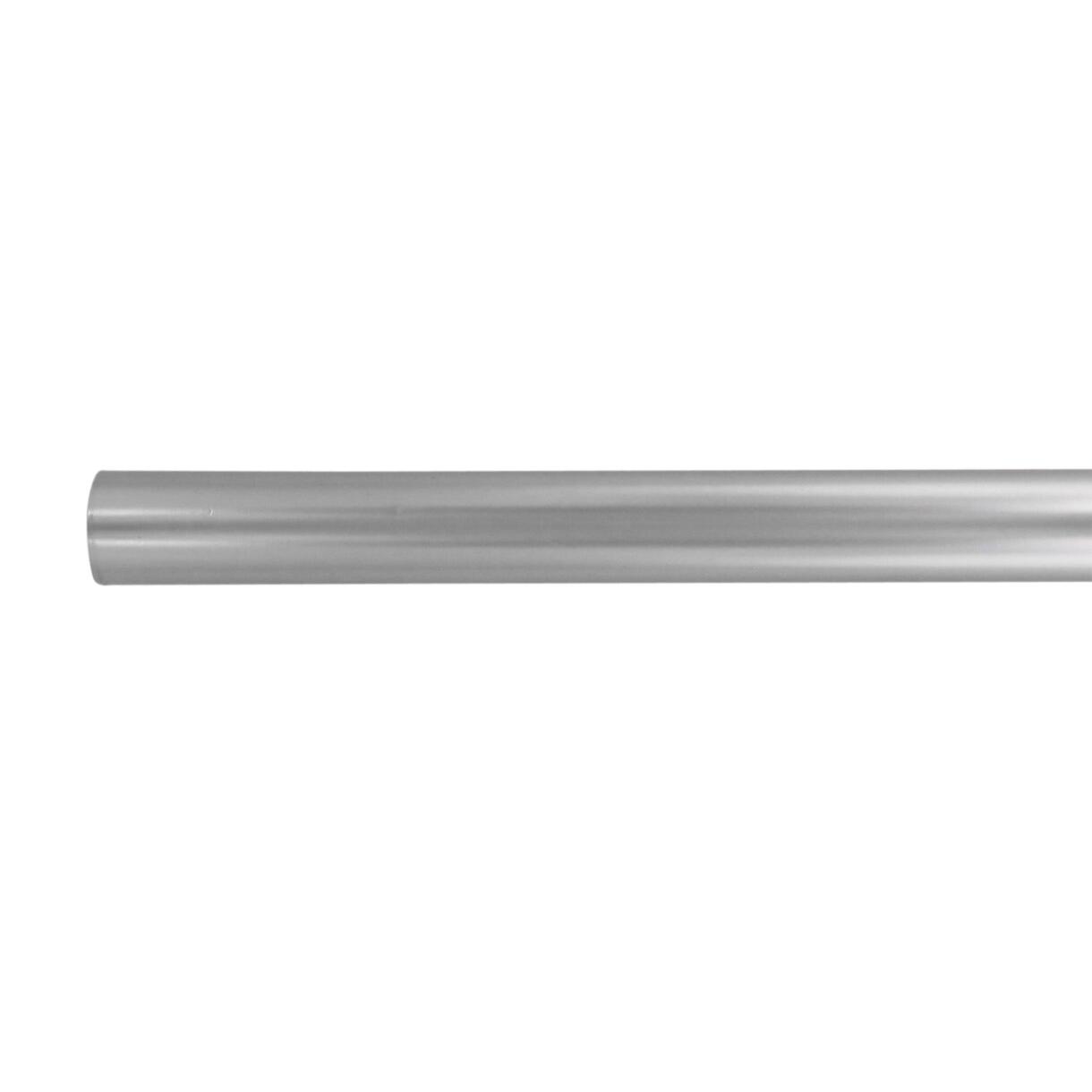 Bastone per tenda in ferro battuto (L250 cm - Ø28 mm) Argento opaco 1