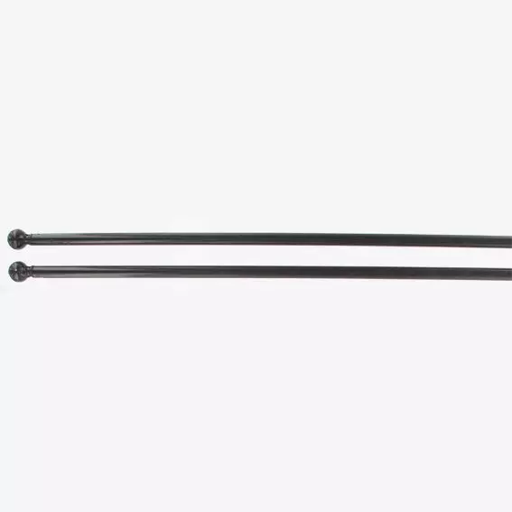 Lot de 2 tringles rondes extensibles (L110 cm) Noir 1