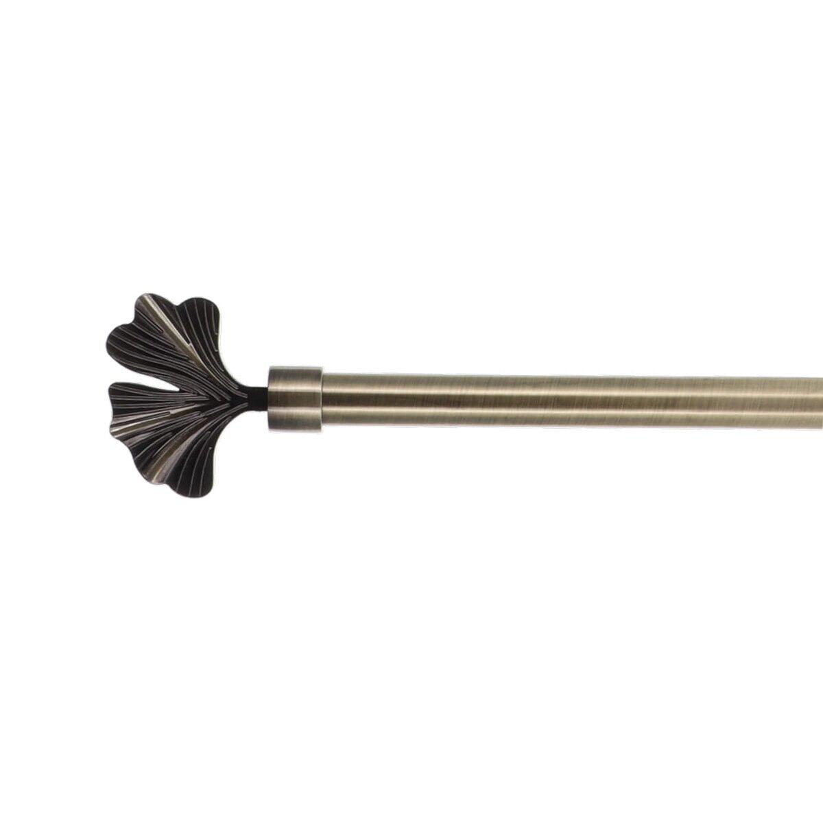 Verlengbare Gordijnroede Kit (L210 - L380 cm/ D19 mm) Nikko Brons