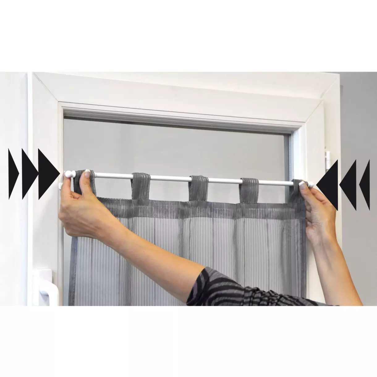 Tringle extensible Fix'vit (30 à 50 cm) Argent 6