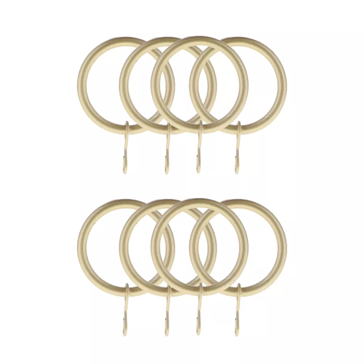 Juego de 8 anillos para barra de cortinas (D20 mm) Jim Oro 1