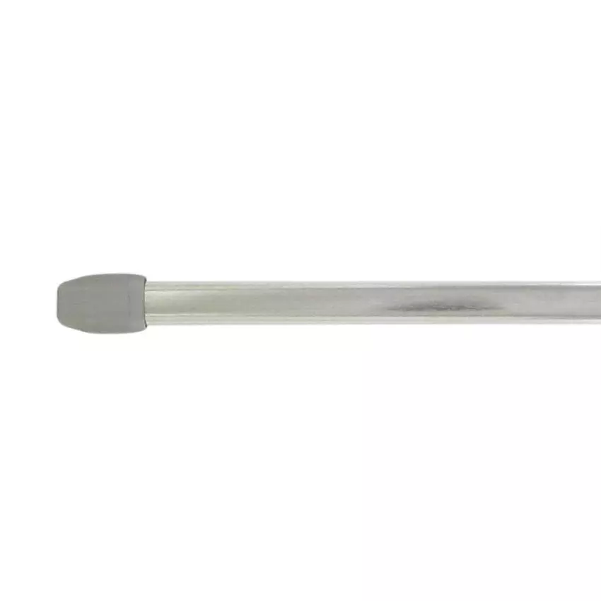 eminza Kit de 2 tringles extensibles ovales (40 à 60 cm) Chrome