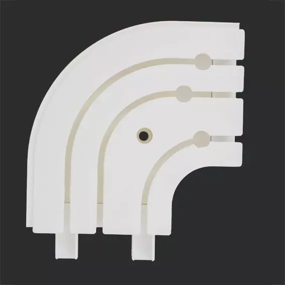 Conector de ángulo riel llano 1