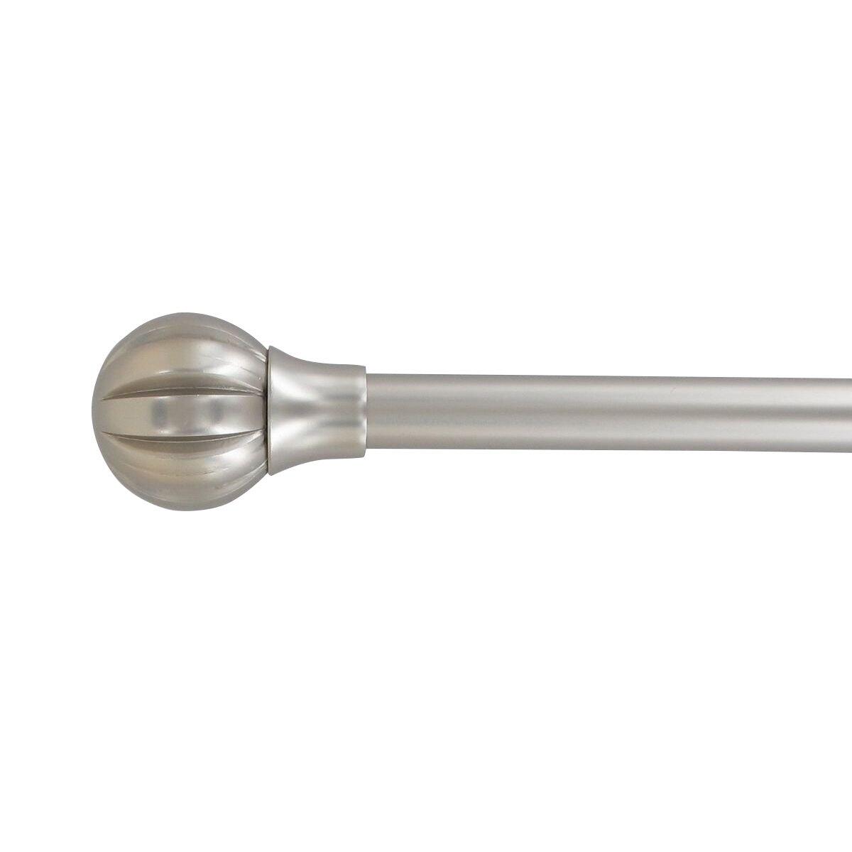 Verlengbare Gordijnroede Kit (L120 - L210 cm/ D19 mm) Touch of zen Silver