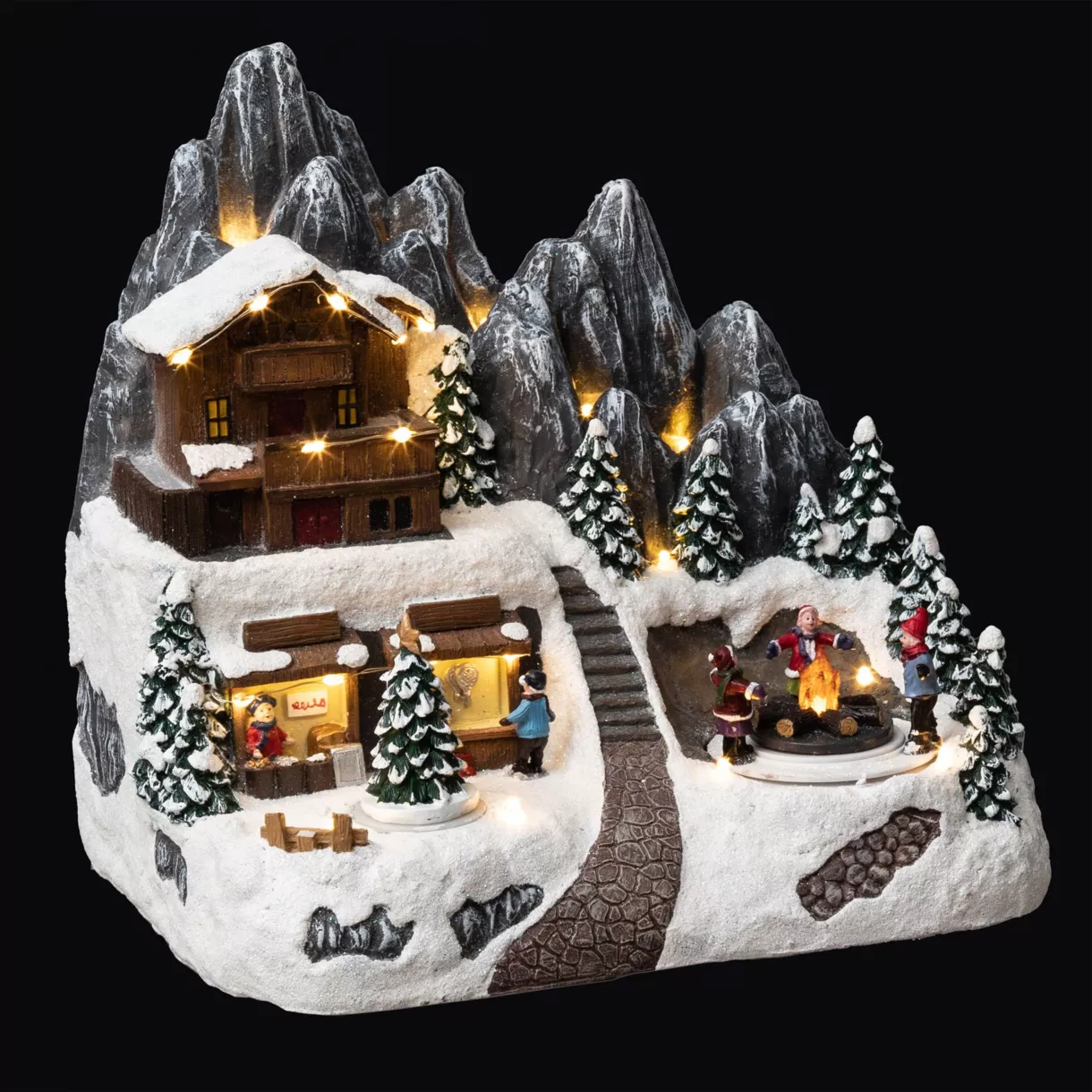 Pueblo de Navidad luminoso Refuge d'altitude 2
