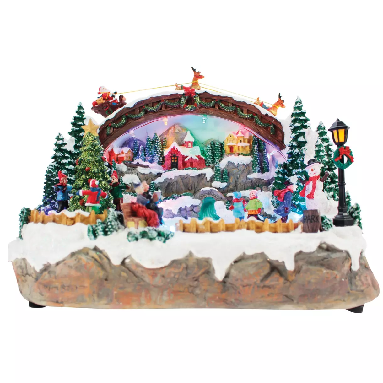 Pueblo de Navidad luminoso Patinoire 1