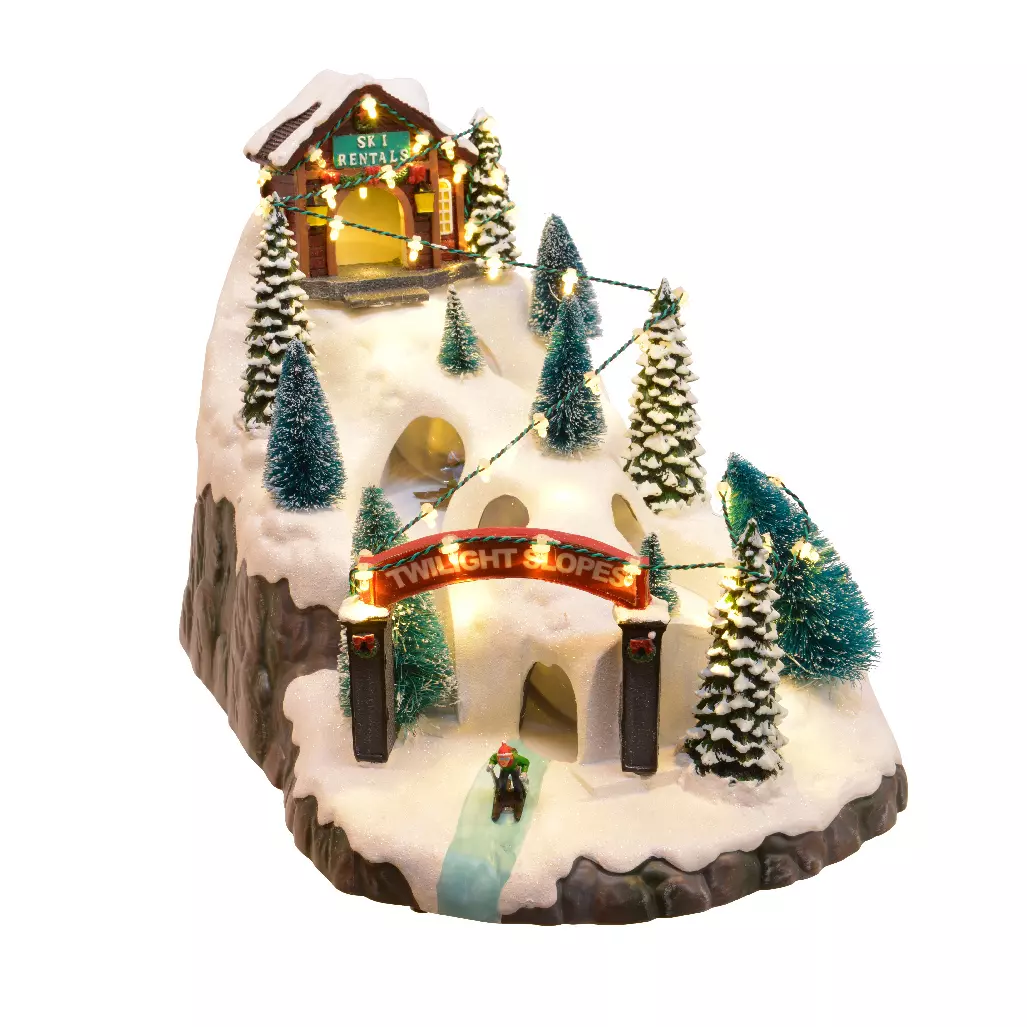 Escena de vida iluminada Pista de ski 1