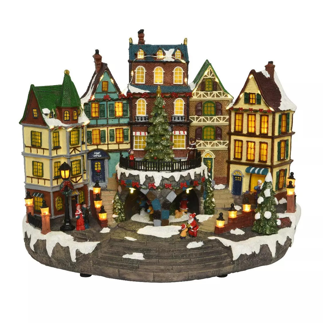 Village de Noël lumineux et musical Ville enneigée 1