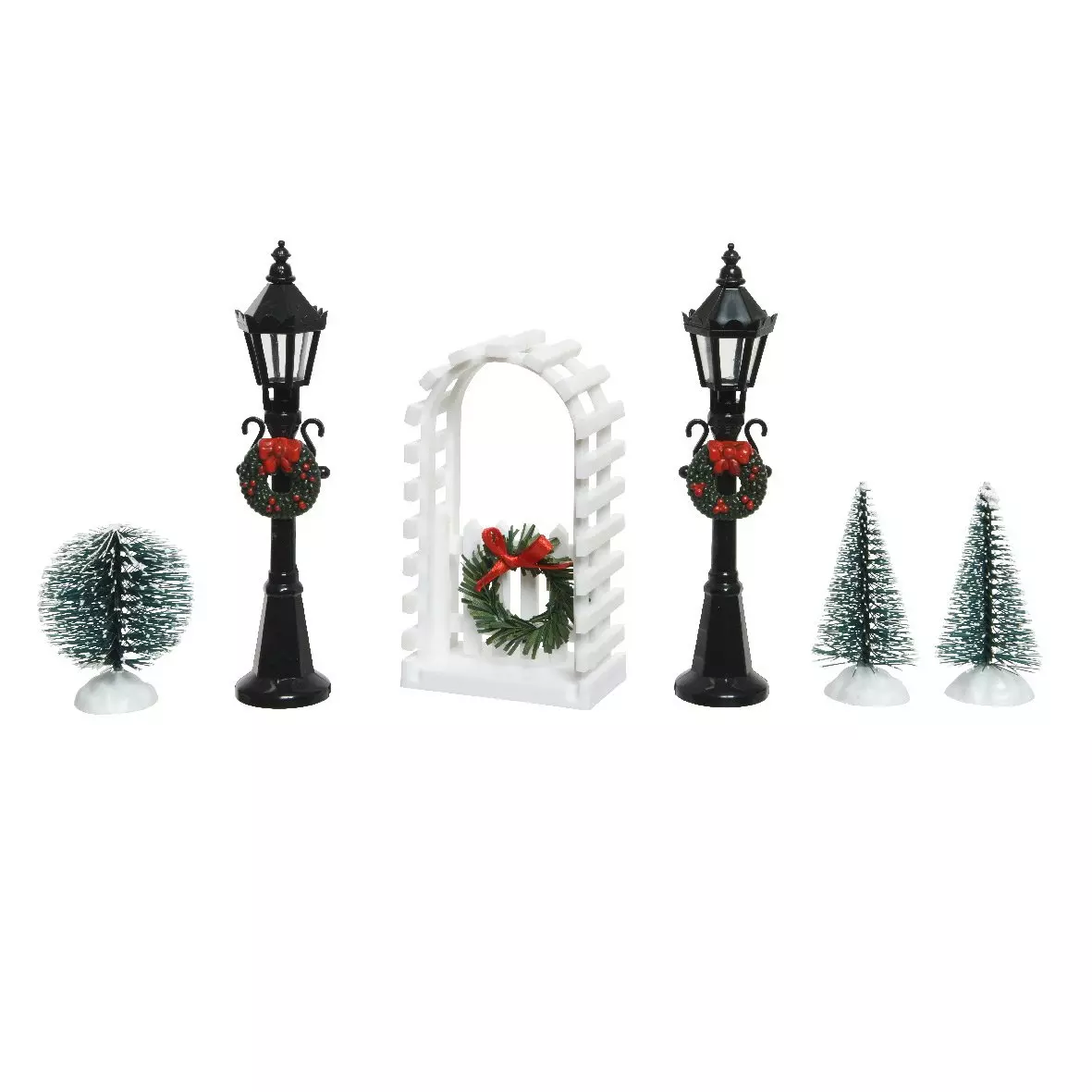Lote de accesorios postes de luz y decoraciones para habilitar un pueblo 1