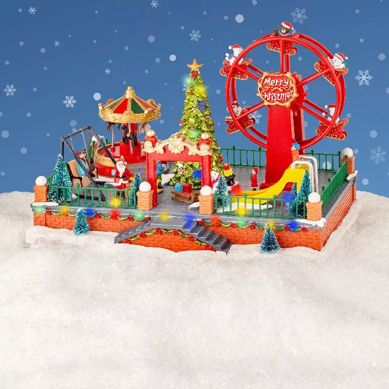 Pueblo de Navidad luminoso y musical Parque de atracciones 1