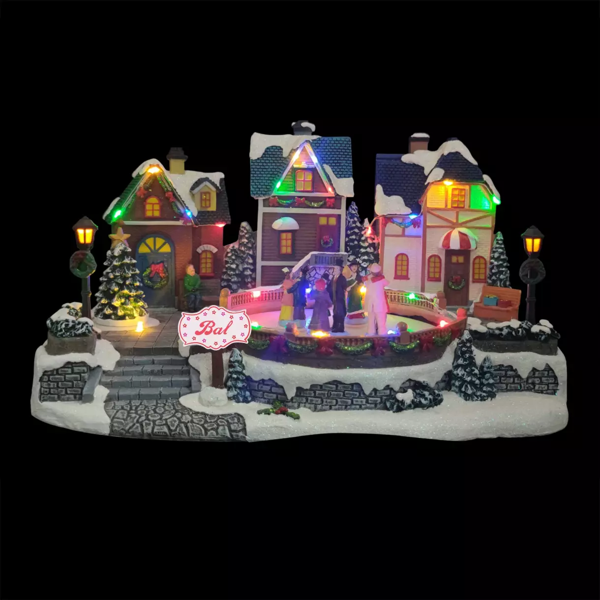 Village de Noël lumineux et musical Bal de Noël 1