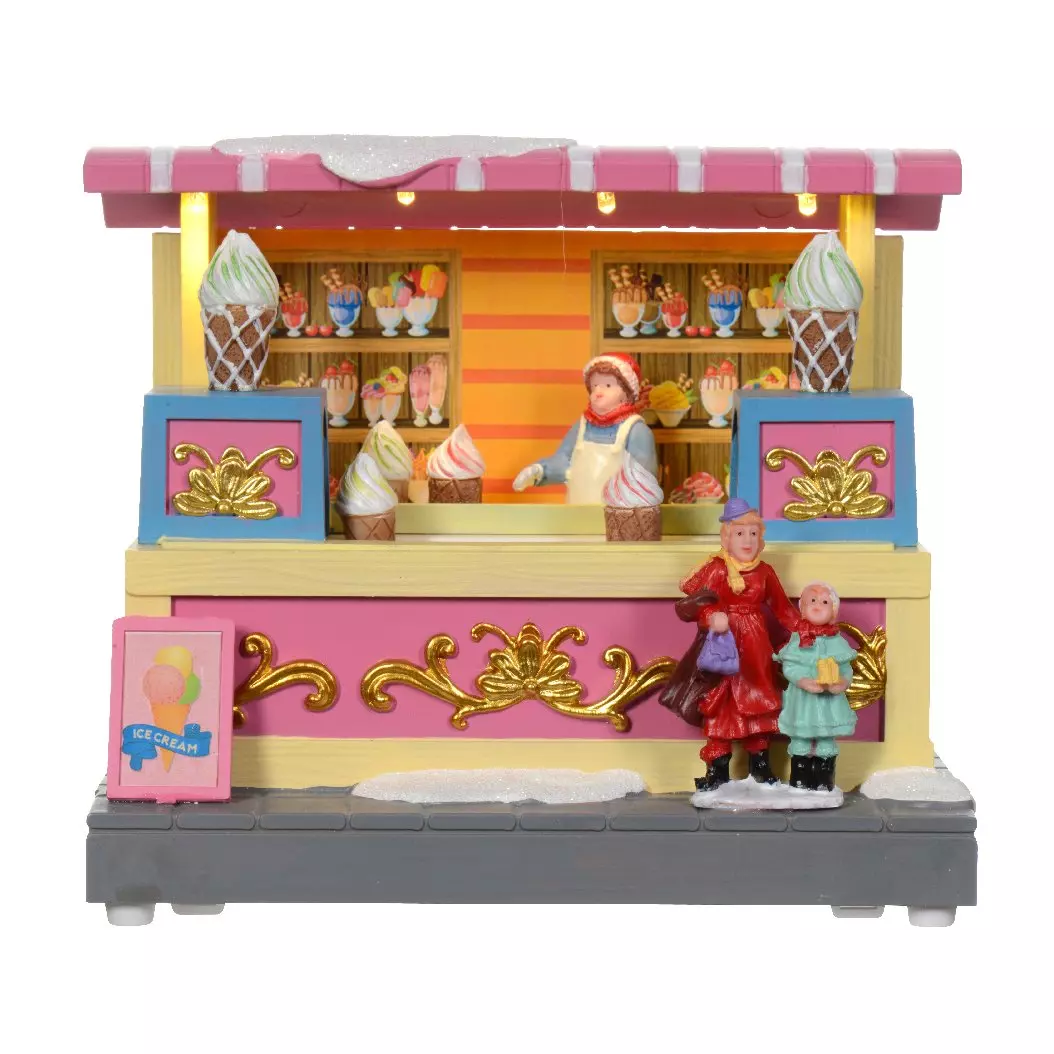 Marchand de glaces illuminé à piles  1