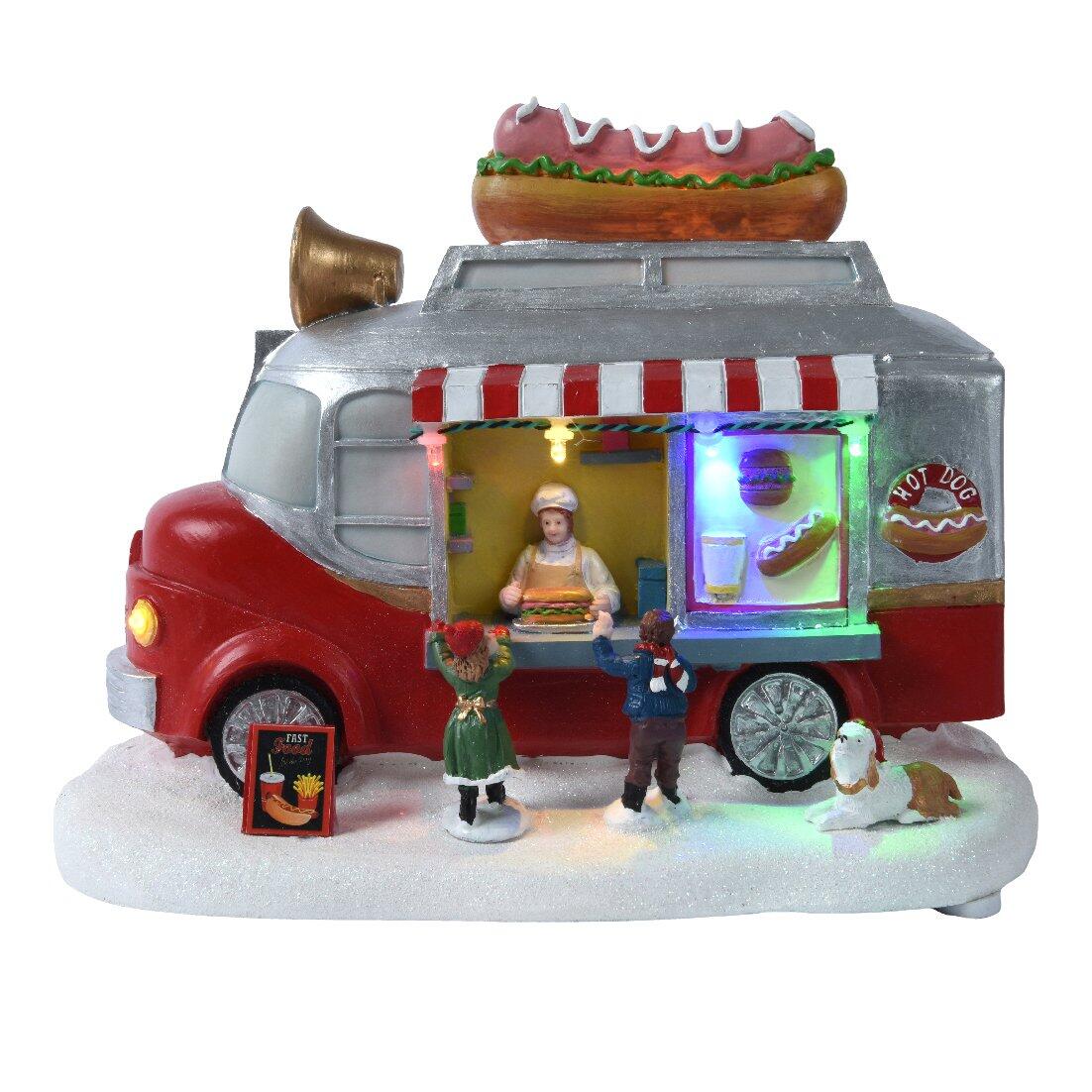 Beleuchteter  Food Truck Hot Dog batteriebetrieben 1