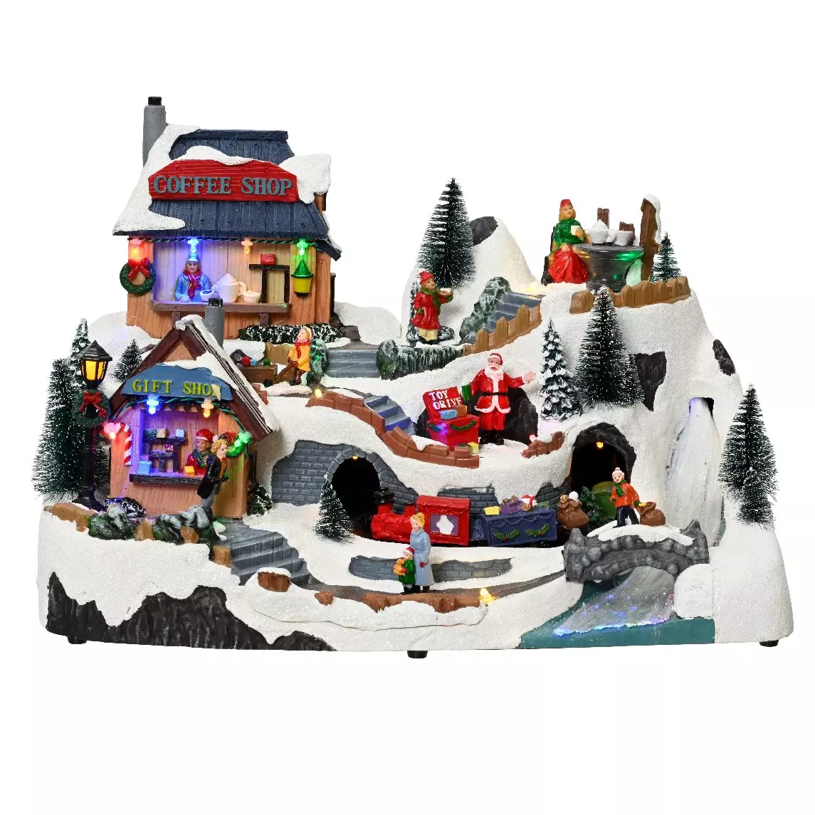 Village de Noël lumineux Vacances en montagne 1