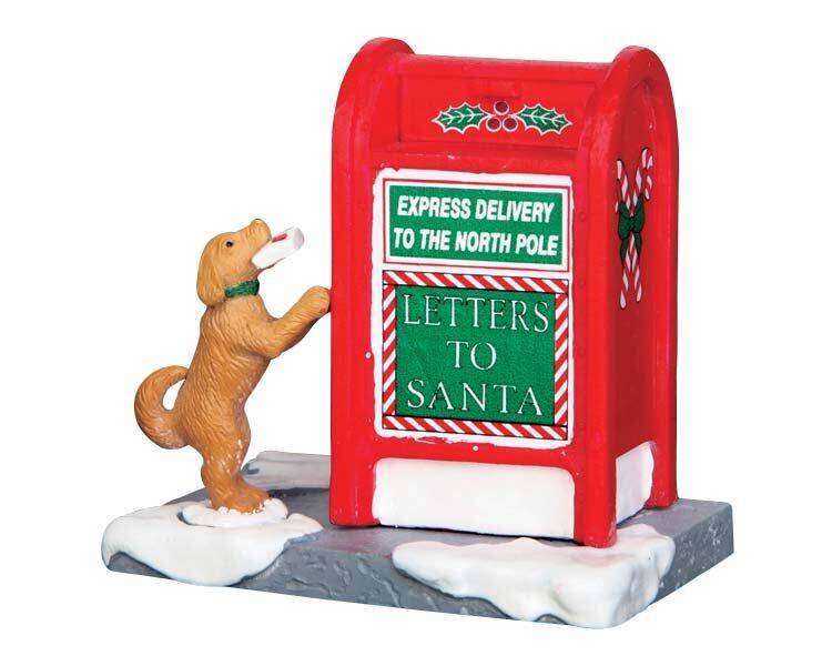 Accessoire Lemax La boîte aux lettres du Père Noël