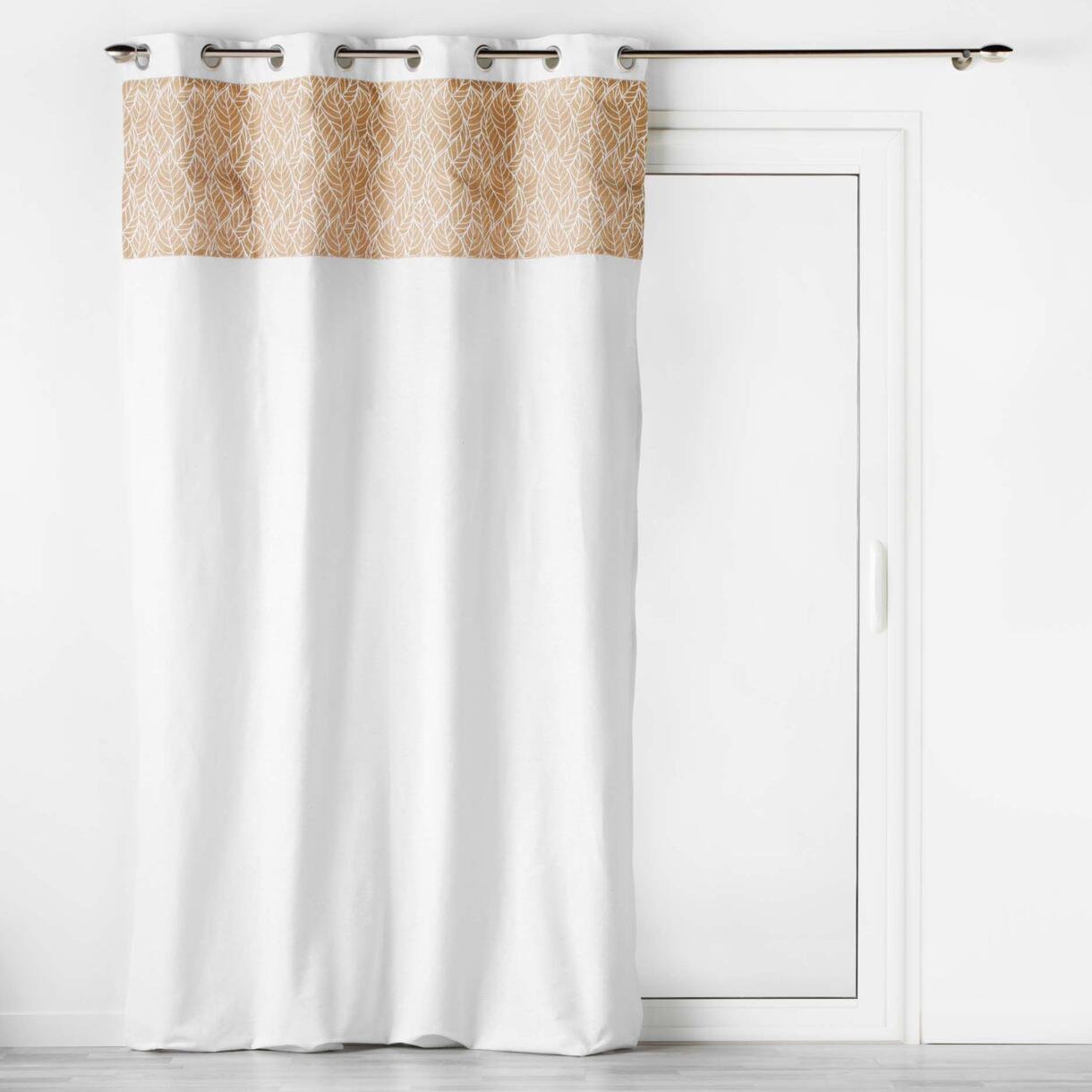 Rideau coton (140 x 240 cm) Kalinda Blanc 1