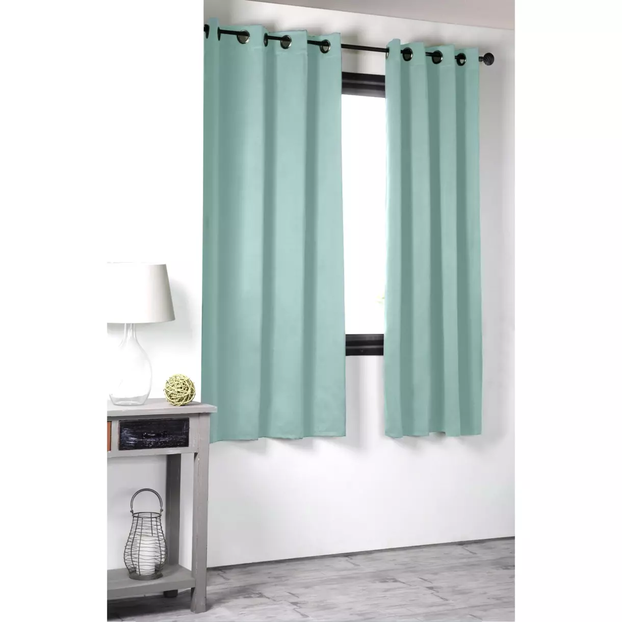 Cortina opaca (135 x alto 180 cm) Notte Verde jade 1