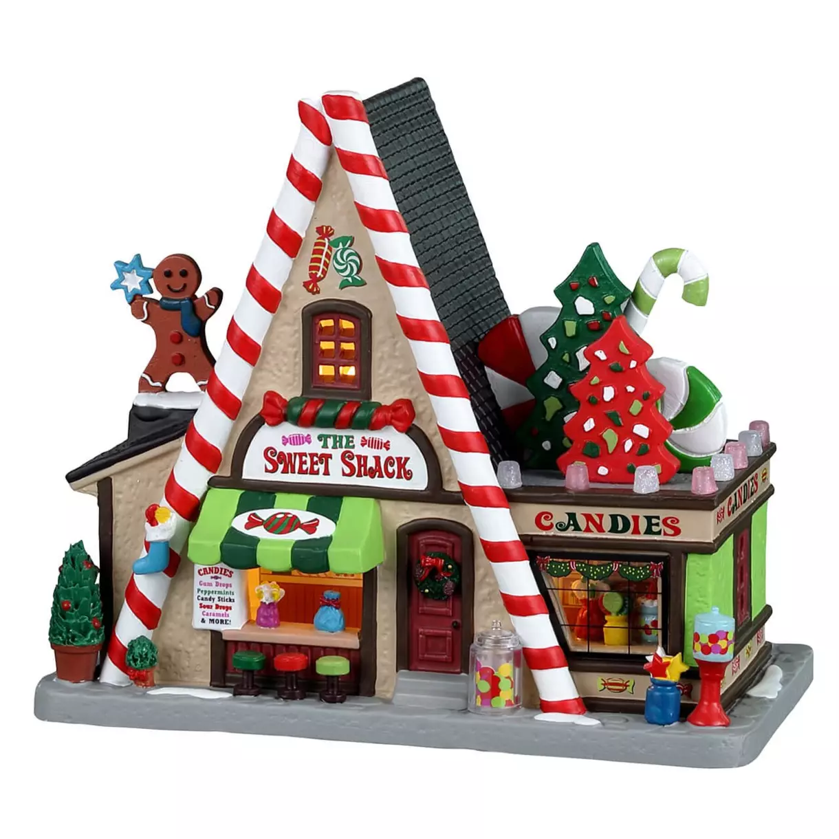 Village de Noël Lemax à piles lumineux La Douce Cabane 1