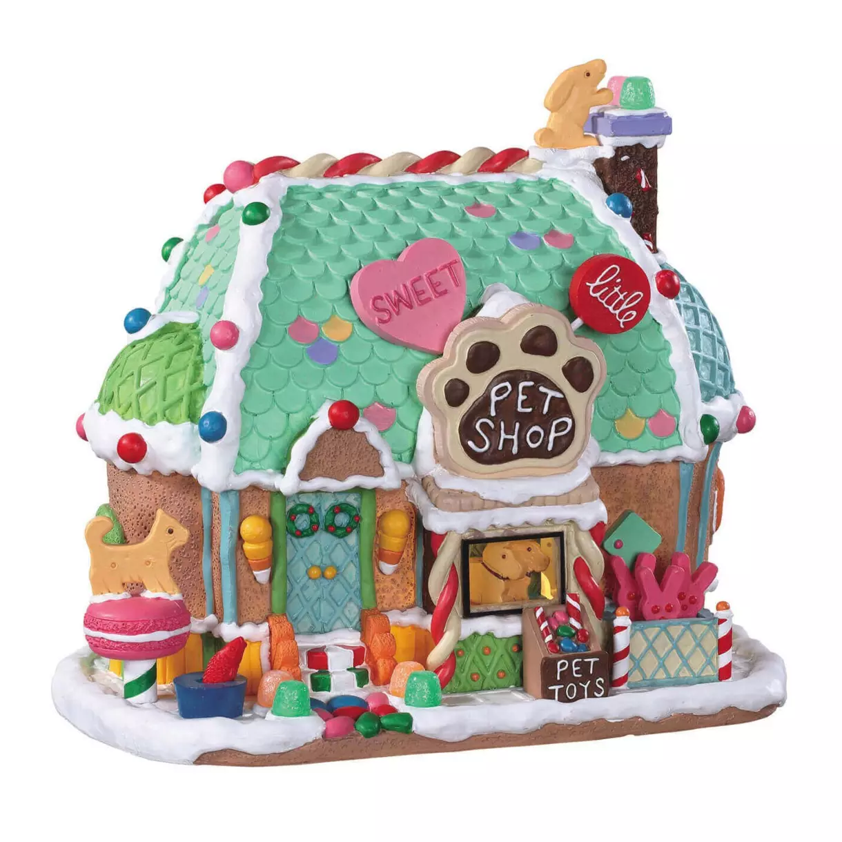 Village de Noël Lemax à piles lumineux Boutique de confiserie 1