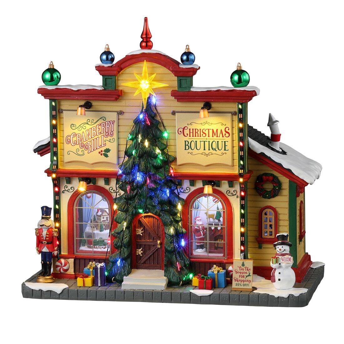 Villagio di Natale Lemax luminoso  a pile  Boutique de Cranberry Hill 1