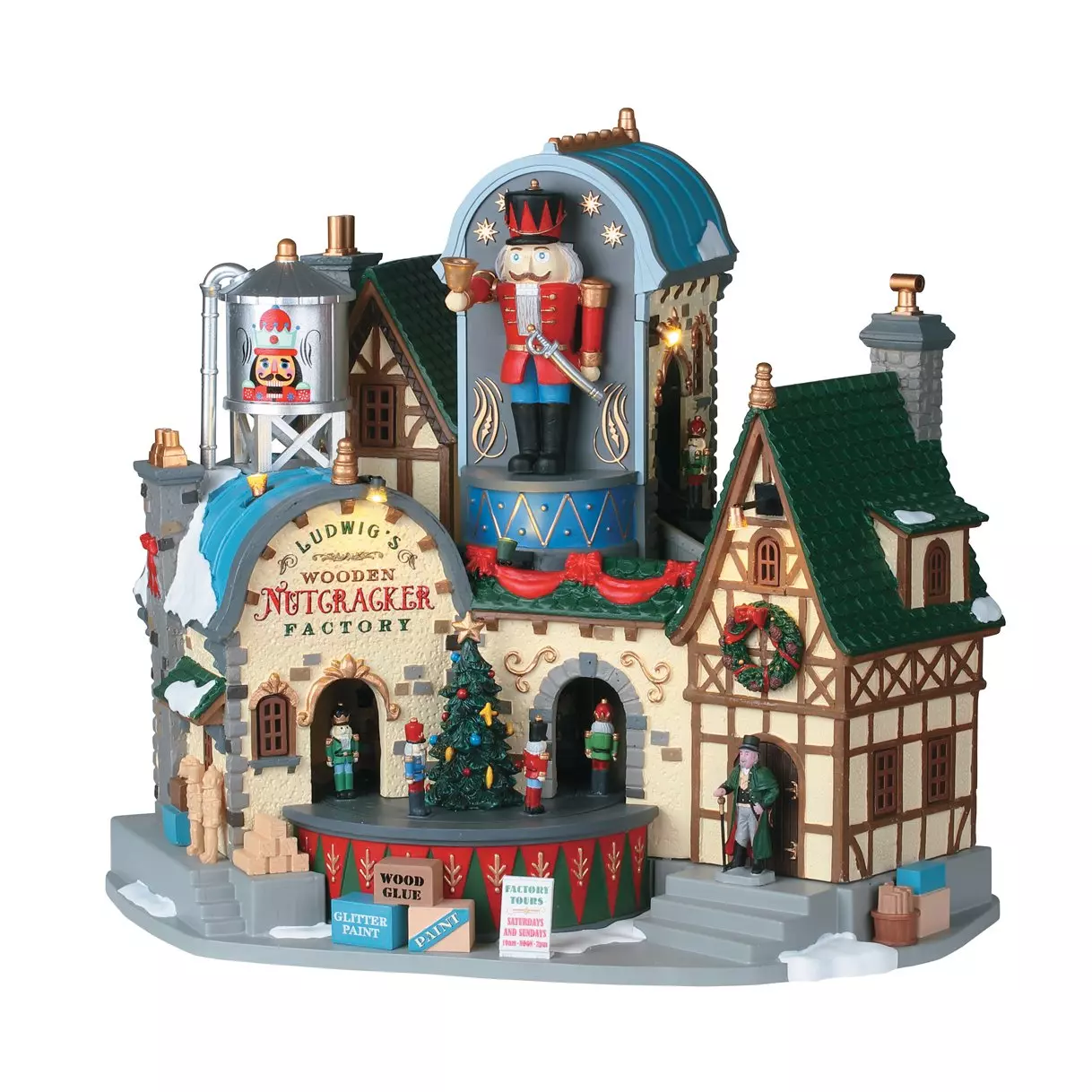 Village de Noël Lemax lumineux, musical et en mouvement Fabrique de Casse-Noisette 1
