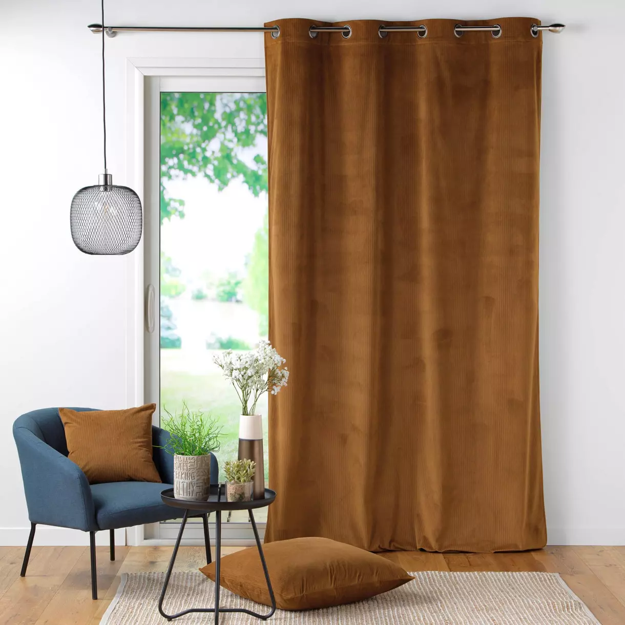 Rideau velours (140 x 260 cm) Casual Camel 1