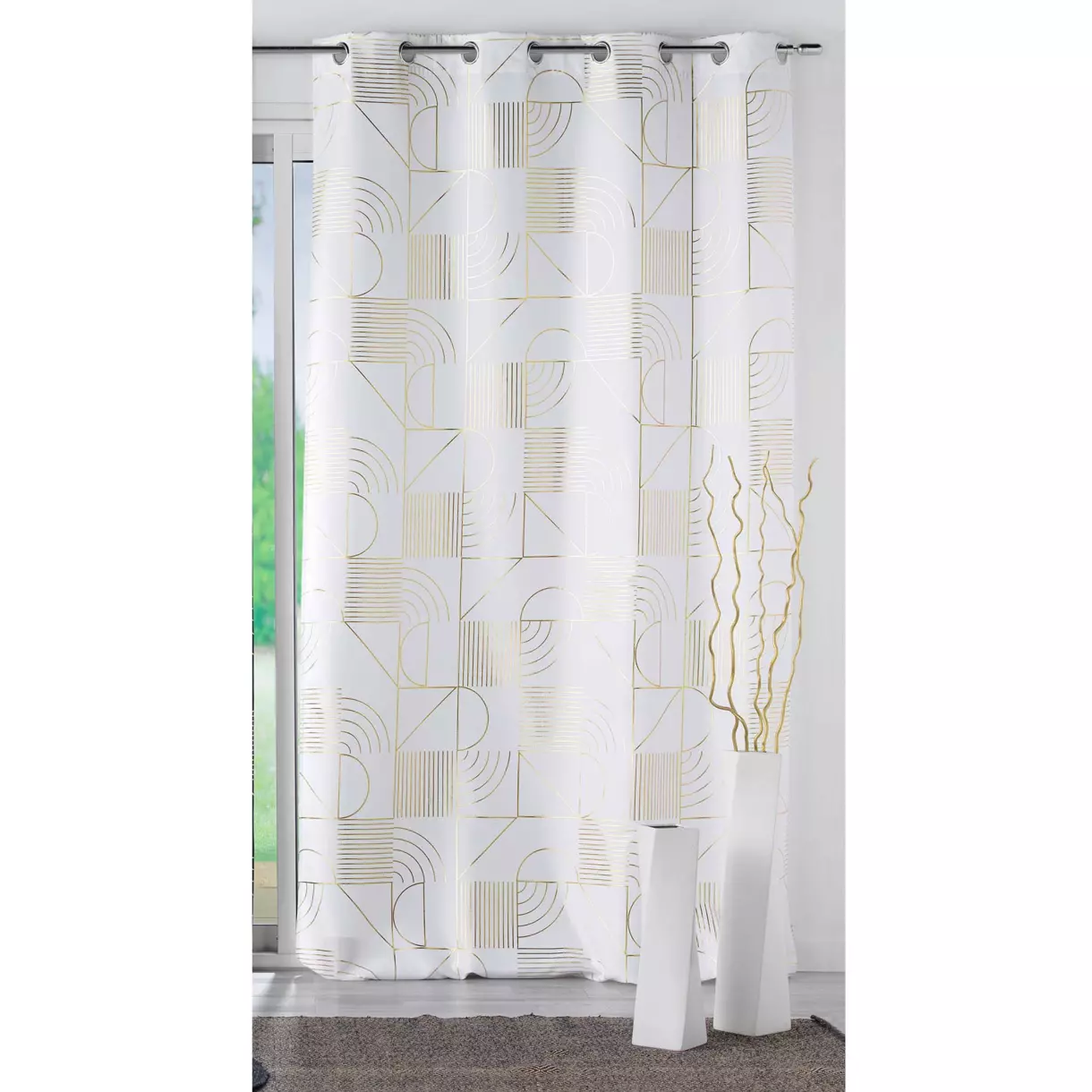Cortina  semi-opaca(140 x 260 cm) Lineor Blanco 1
