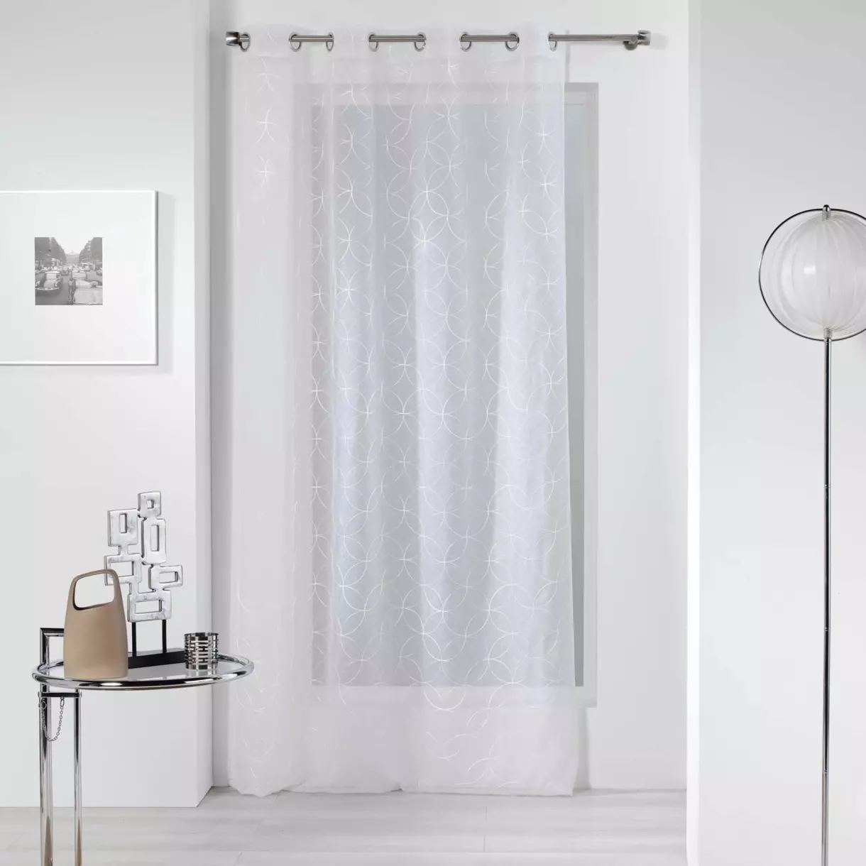 Voilage (140 x 240 cm) Olympia Blanc 1