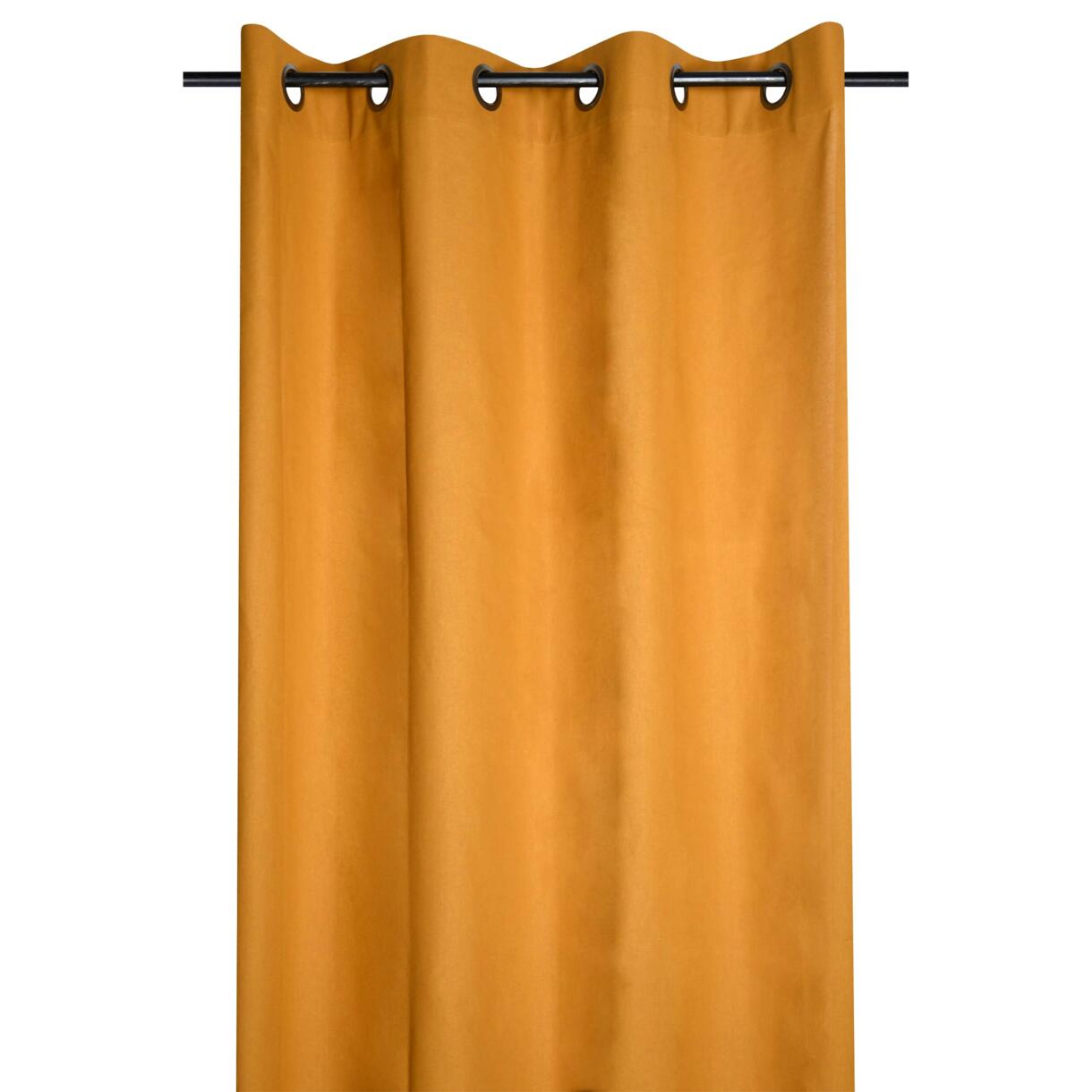 Vorhang aus Baumwolle (135 x 240 cm) Duo Safrangelb