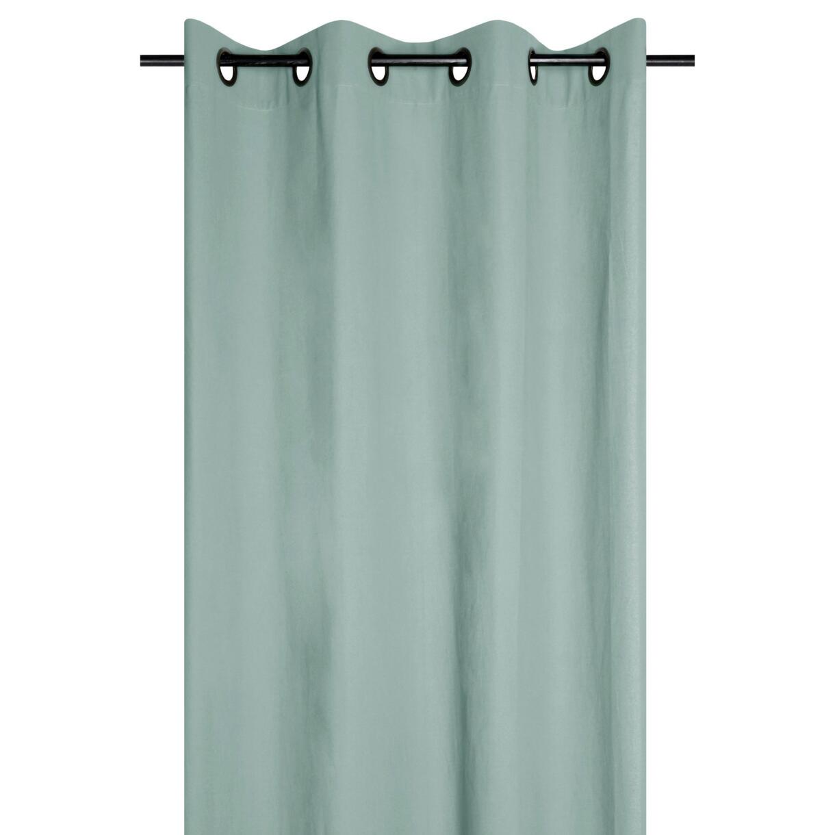 Vorhang aus Baumwolle (135 x 240 cm) Duo Jadegrün