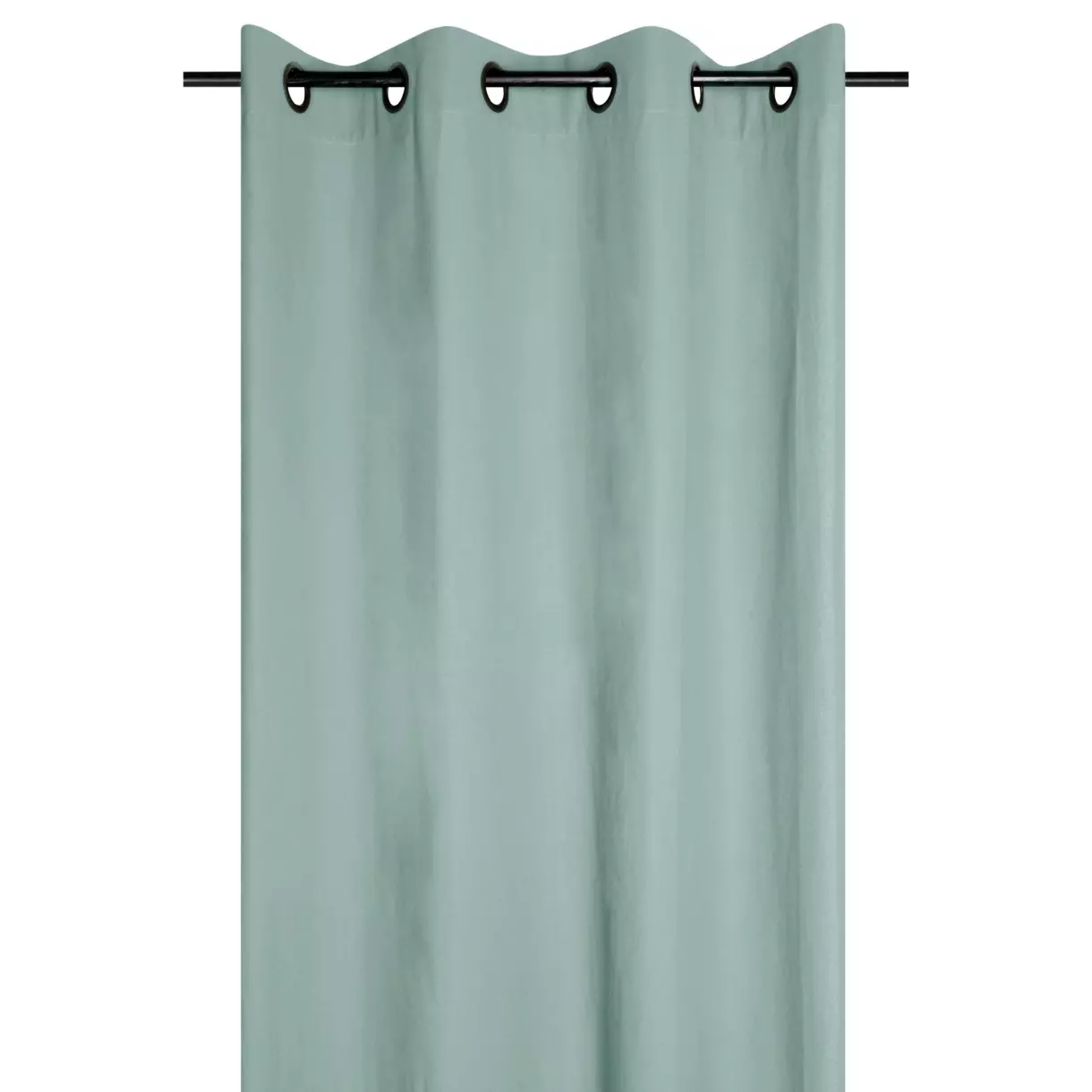 Rideau coton (135 x 240 cm) Duo Vert jade
