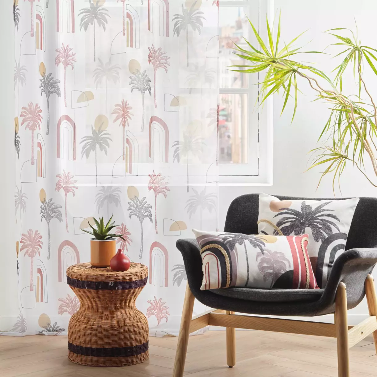 Voilage (140 x 280 cm) Cocotis Multicolore