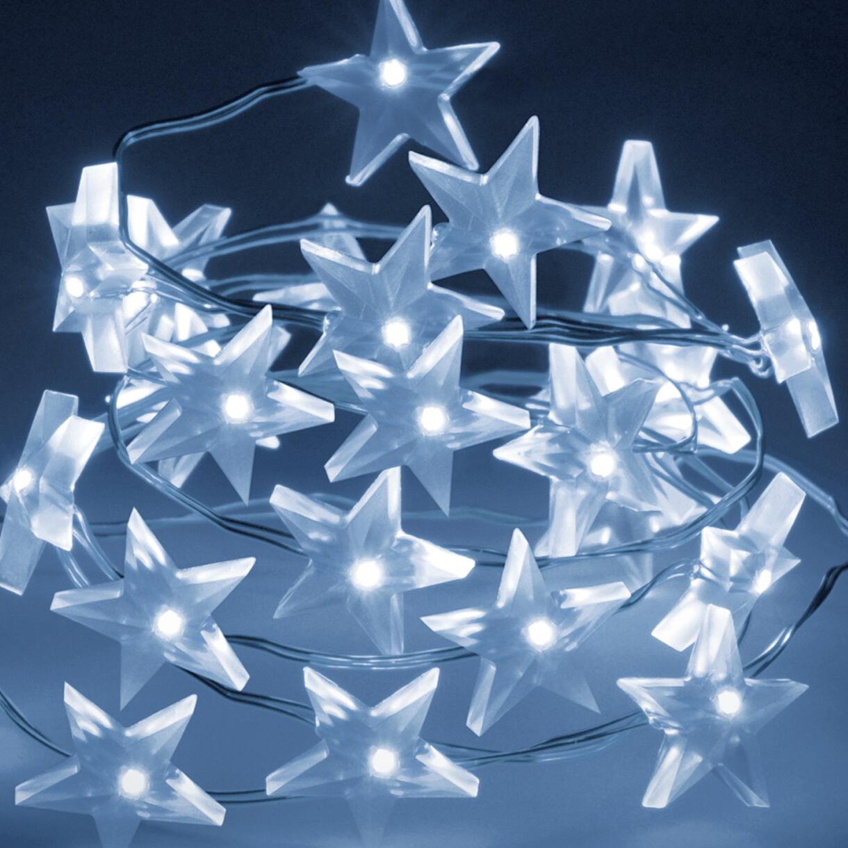 Luces de Navidad Estrellanda a pilas Blanco frío 40 LED 1