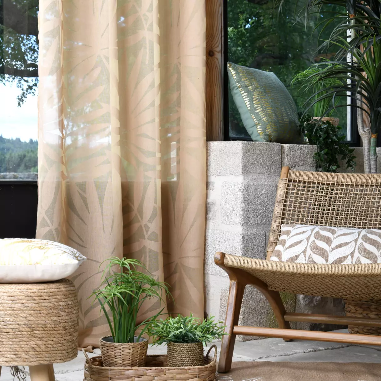 Voilage (140 x 260 cm) Quito Beige