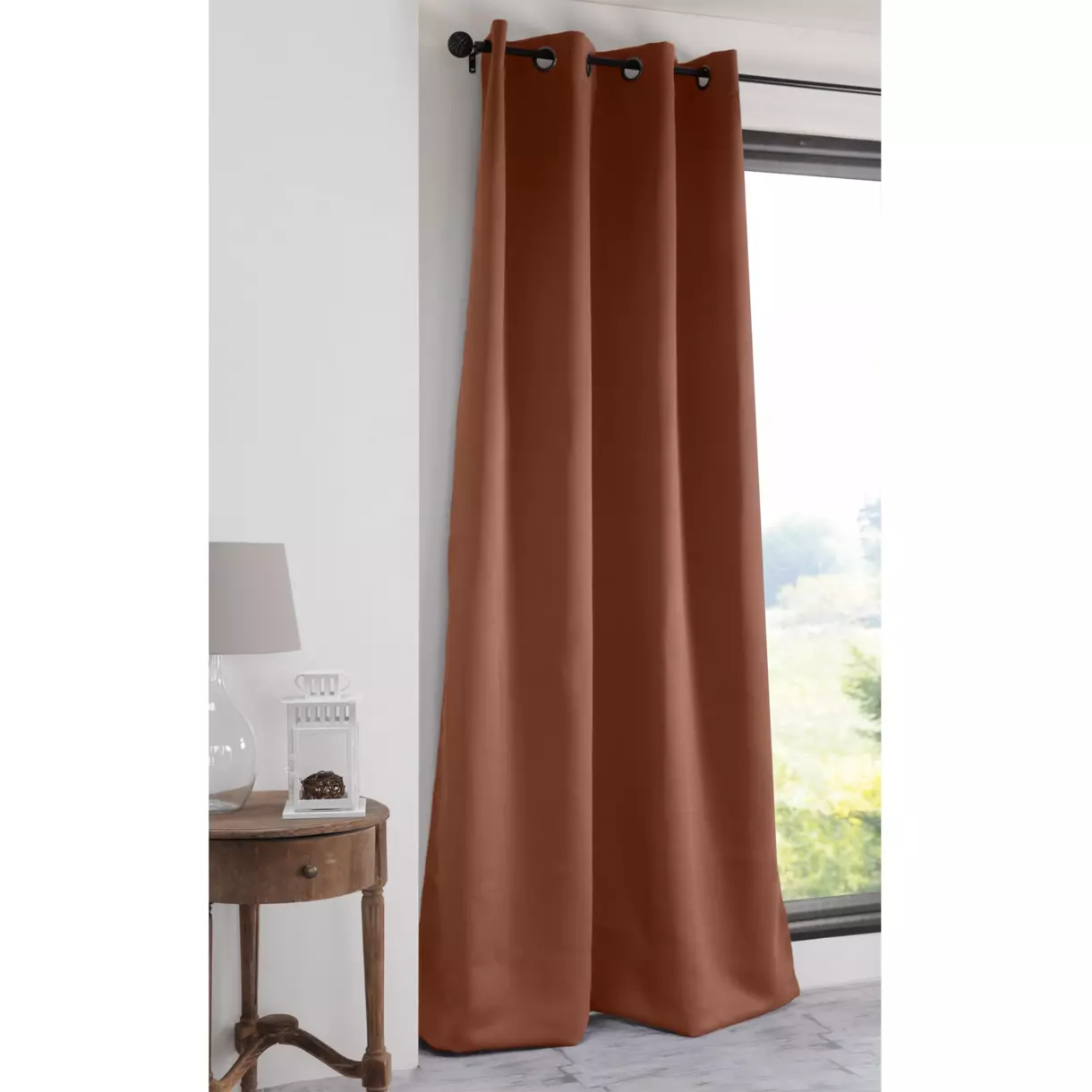 Rideau occultant (140 x H280 cm) Notte Maron cognac 1