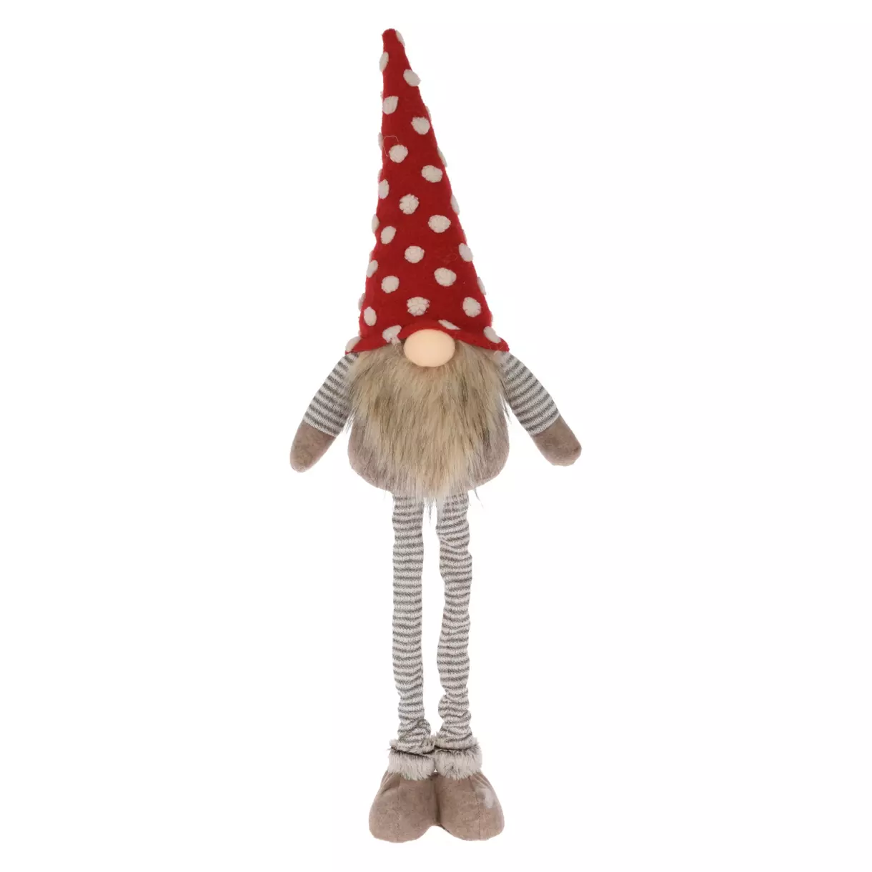 Lutin de Noël téléscopique  Léo Rouge H75 cm 1