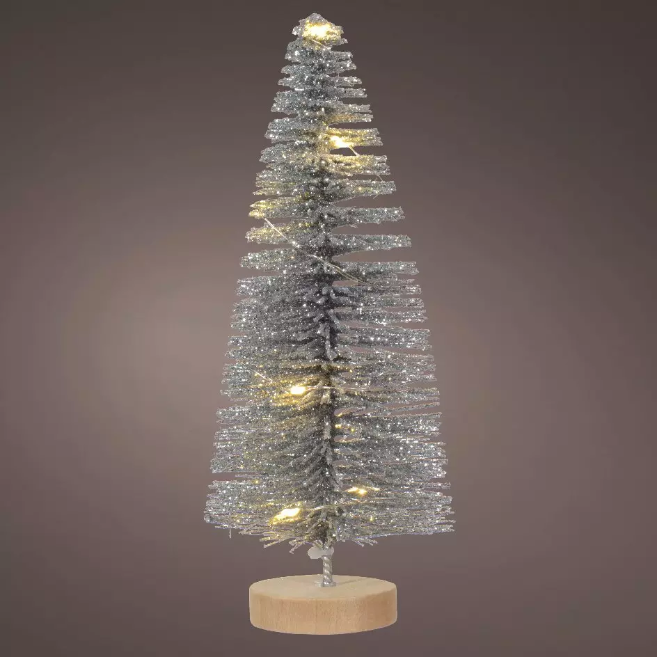 Sapin lumineux Lidy 20 cm Argent  1