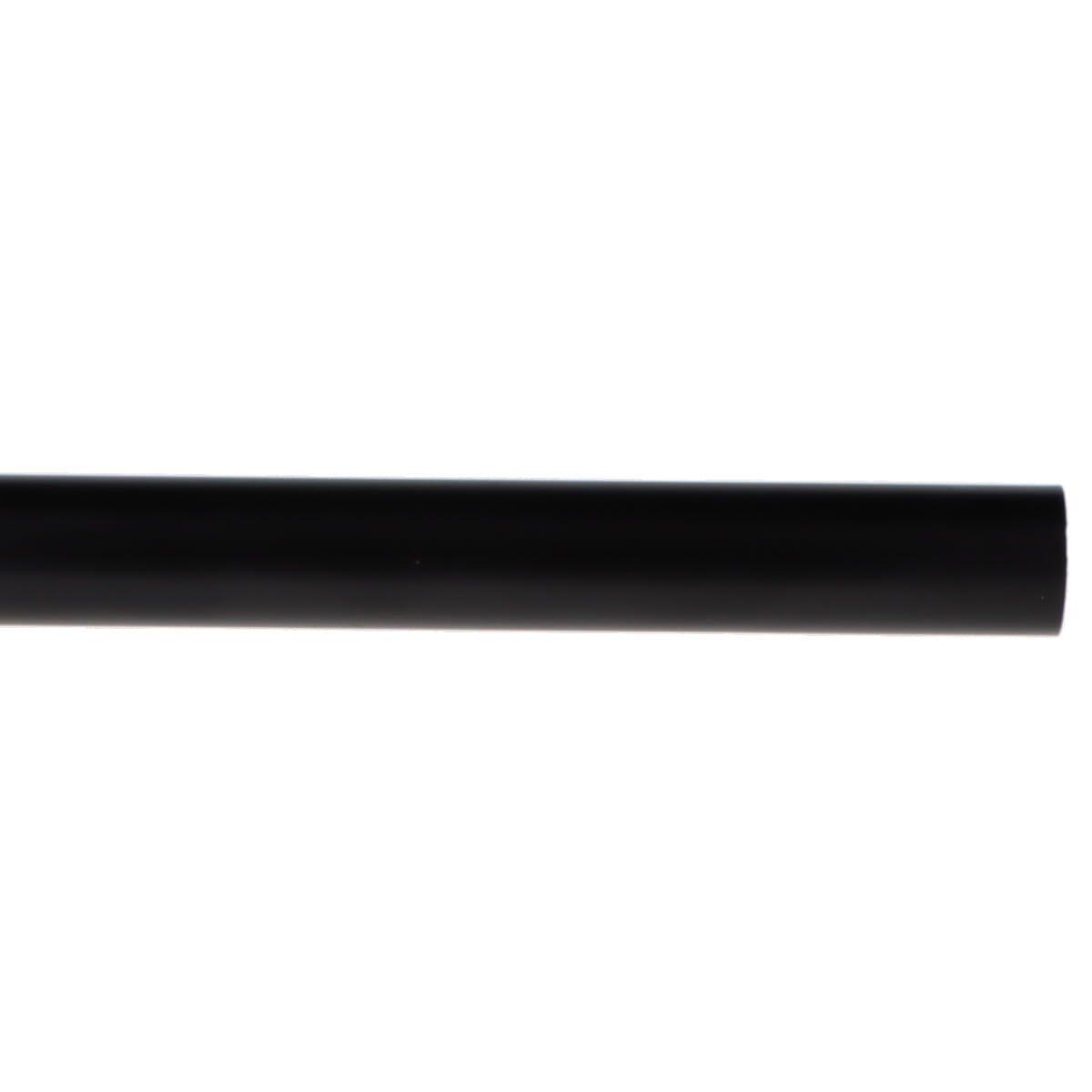 Gordijnroede Metaal (L200 cm/ D28 mm) Lino Zwart mat
