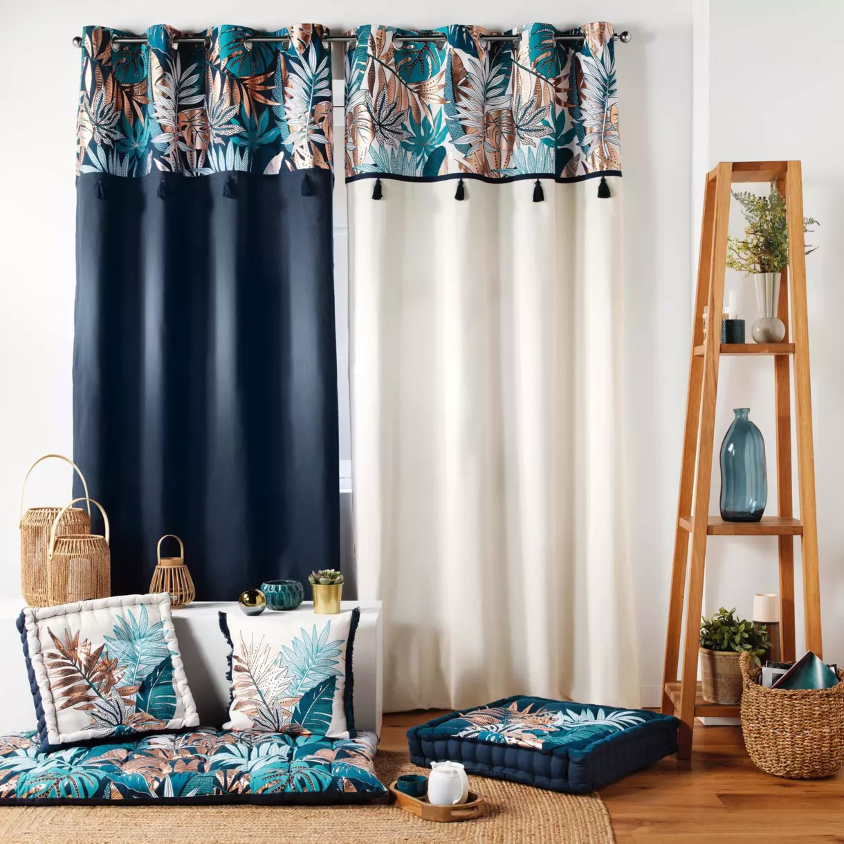 Rideau coton (140 x 240 cm) Alianor Ecru 1