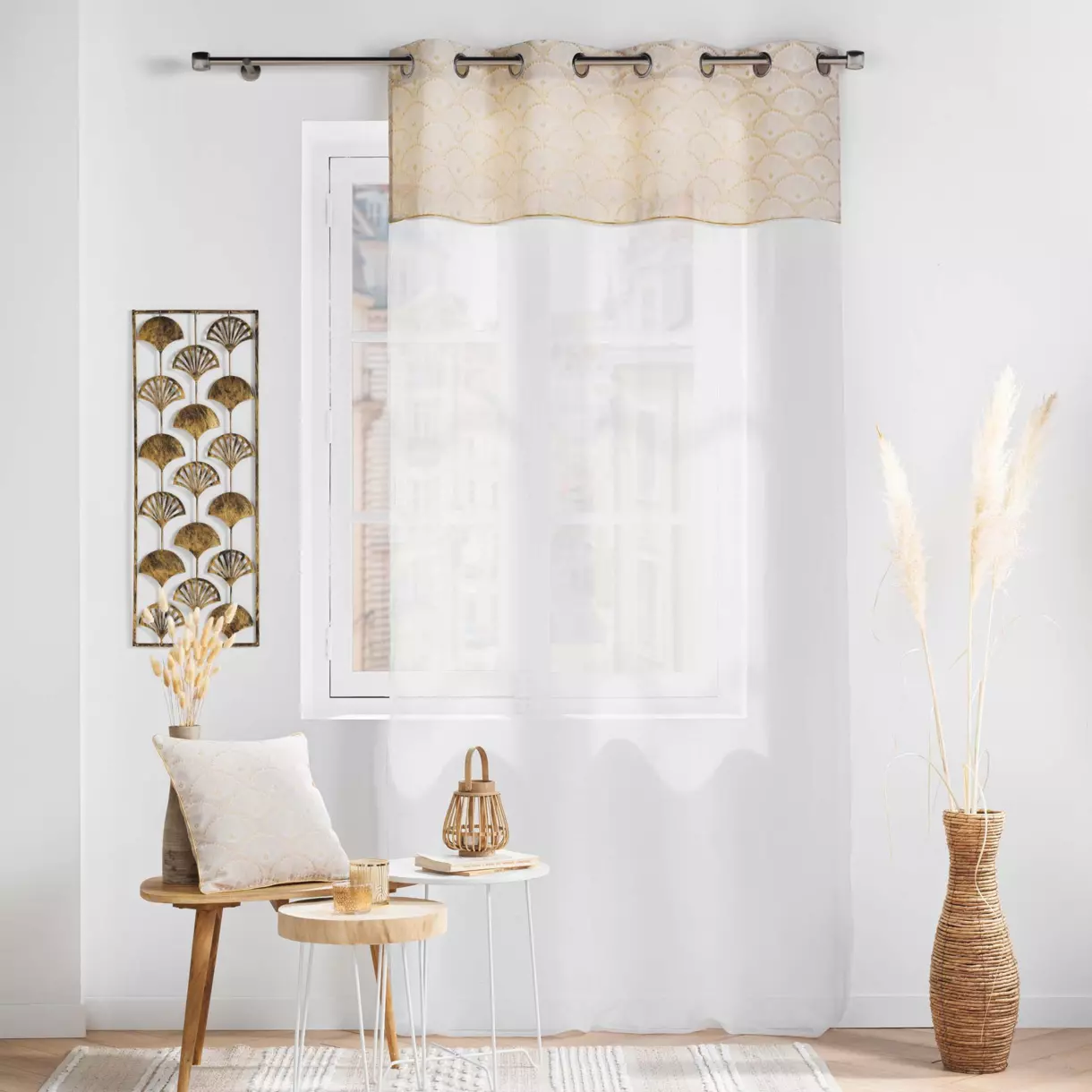 Visillo (140 x 240 cm) Lorina Beige